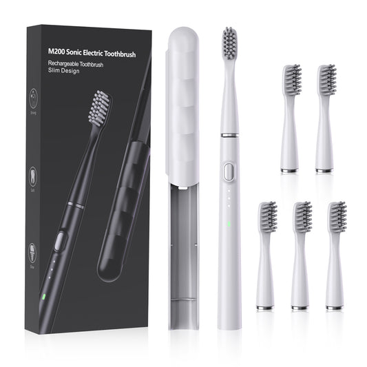 Compact And Portable Electric Toothbrush With 6 Brush Heads