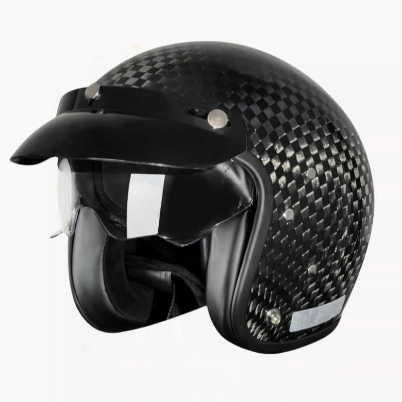 Carbon Fiber Electric Motorcycle Helmet Motorcycle Helmet