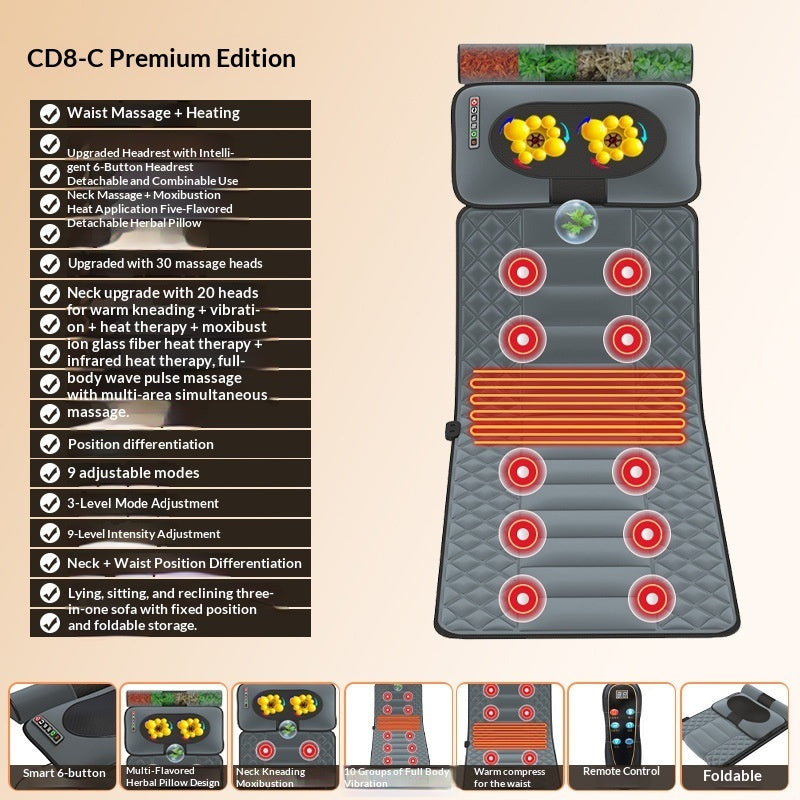 Full-body Multi-function Kneading Heating Waist And Back Electric Massager