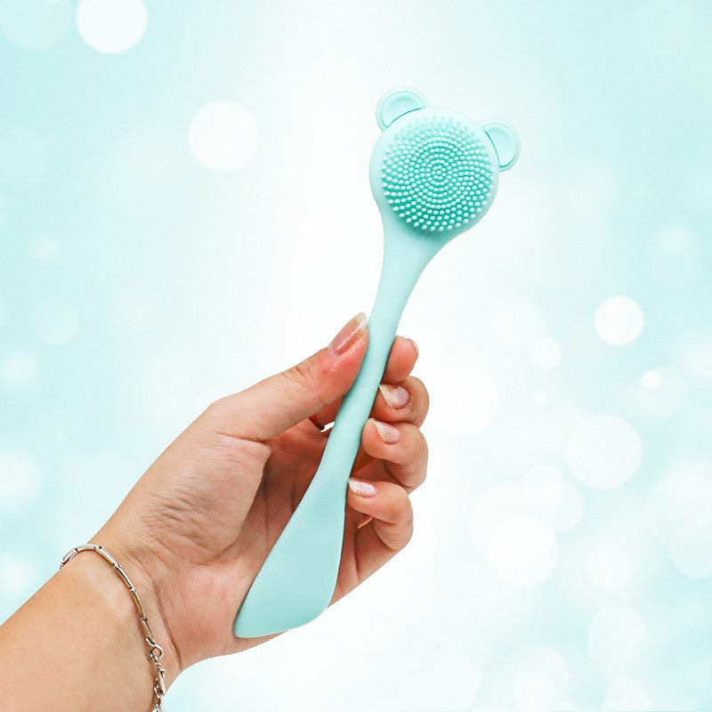 Silicone nasal wash with double-sided nose brush