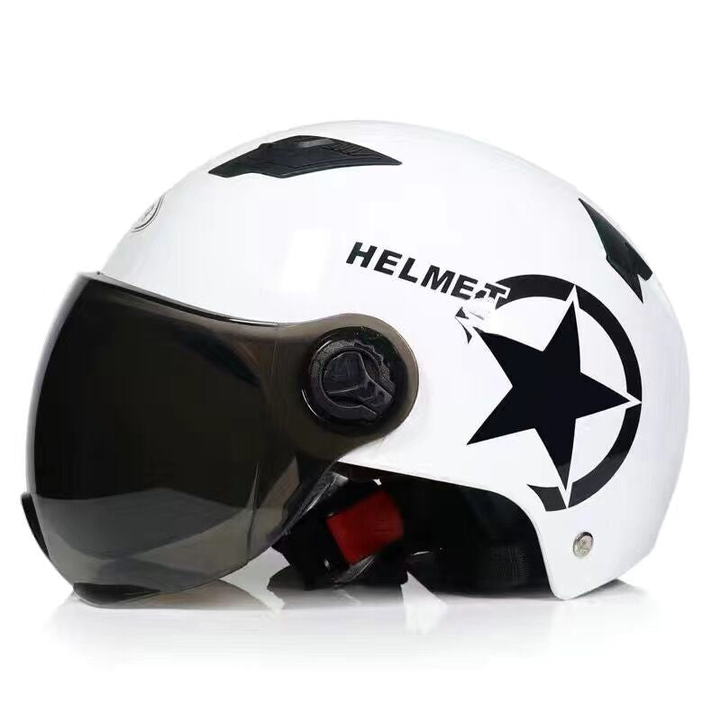 Breathable Safety Anti-collision Windshield Electric Car Helmet