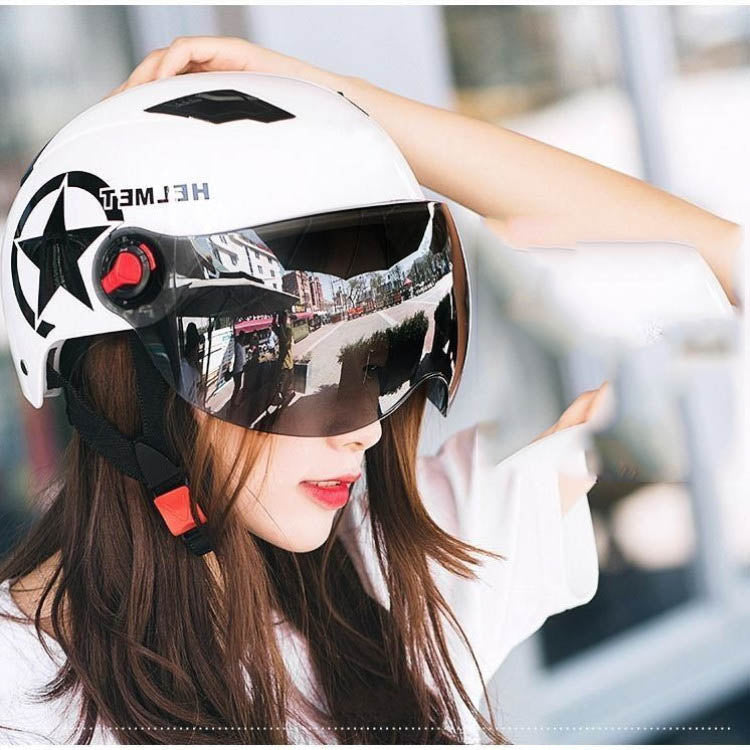 Breathable Safety Anti-collision Windshield Electric Car Helmet