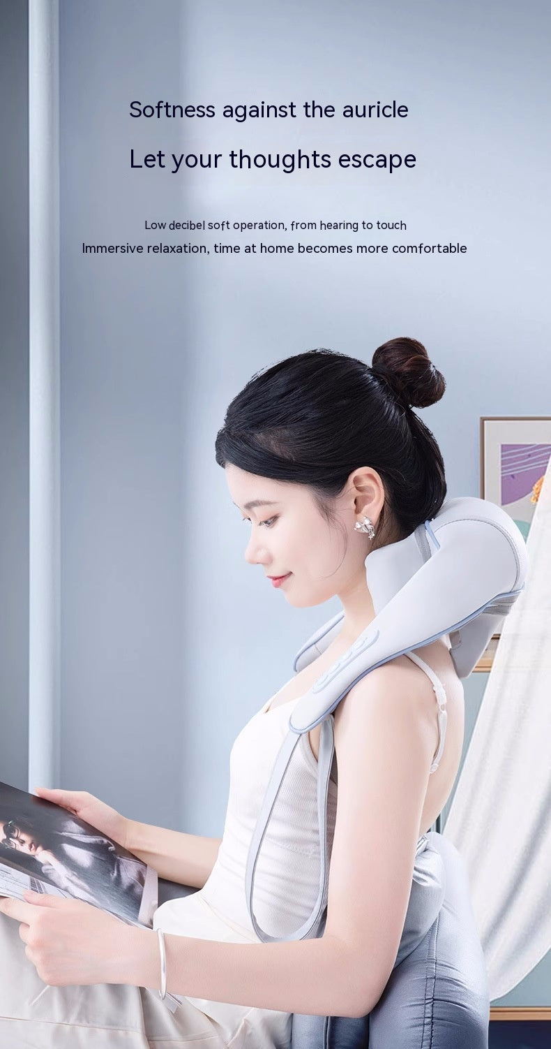 Cervical Oblique Muscle Massager Shoulder Hot Compress Rechargeable Massage Shawl Neck