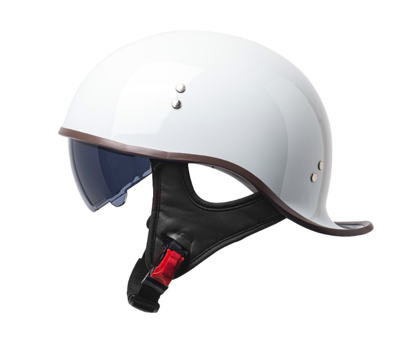 Electric Bicycle Retro Motorcycle Rocker Tail Half Helmet