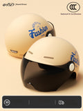 Women's Four Seasons Universal Battery Car Half Helmet