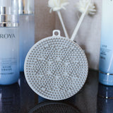 Silicone Back Massage Bath Brush Suitable For Shower Washcloth Belt Long Handle Double-sided