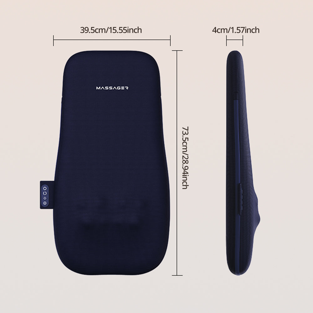 Walking Massage Lumbar Support Pillow Heat Therapy, Shiatsu Back Massager For Pain Relief, Portable Office Chair Cushion With Auto Timer, Ideal Gift For Home Car Use