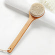 Long Handle Pig Bristle Wooden Soft Fur Bath Brush
