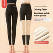Winter High Waist Knee-pad Leggings Fashion Warm Double-sided Frosted Pants Solid Slim Trousers Women Clothing