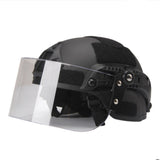 Transparent Windproof Lens Explosion-proof Guide Rail Mask Helmet Face Protection