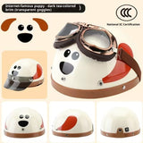 Electric Car Four Seasons Universal Men's Cute Warm Helmet