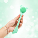 Silicone nasal wash with double-sided nose brush