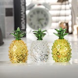 Crystal Pineapple Shape Car Decoration Quality Smooth Fruit Car Interior Car Accessories