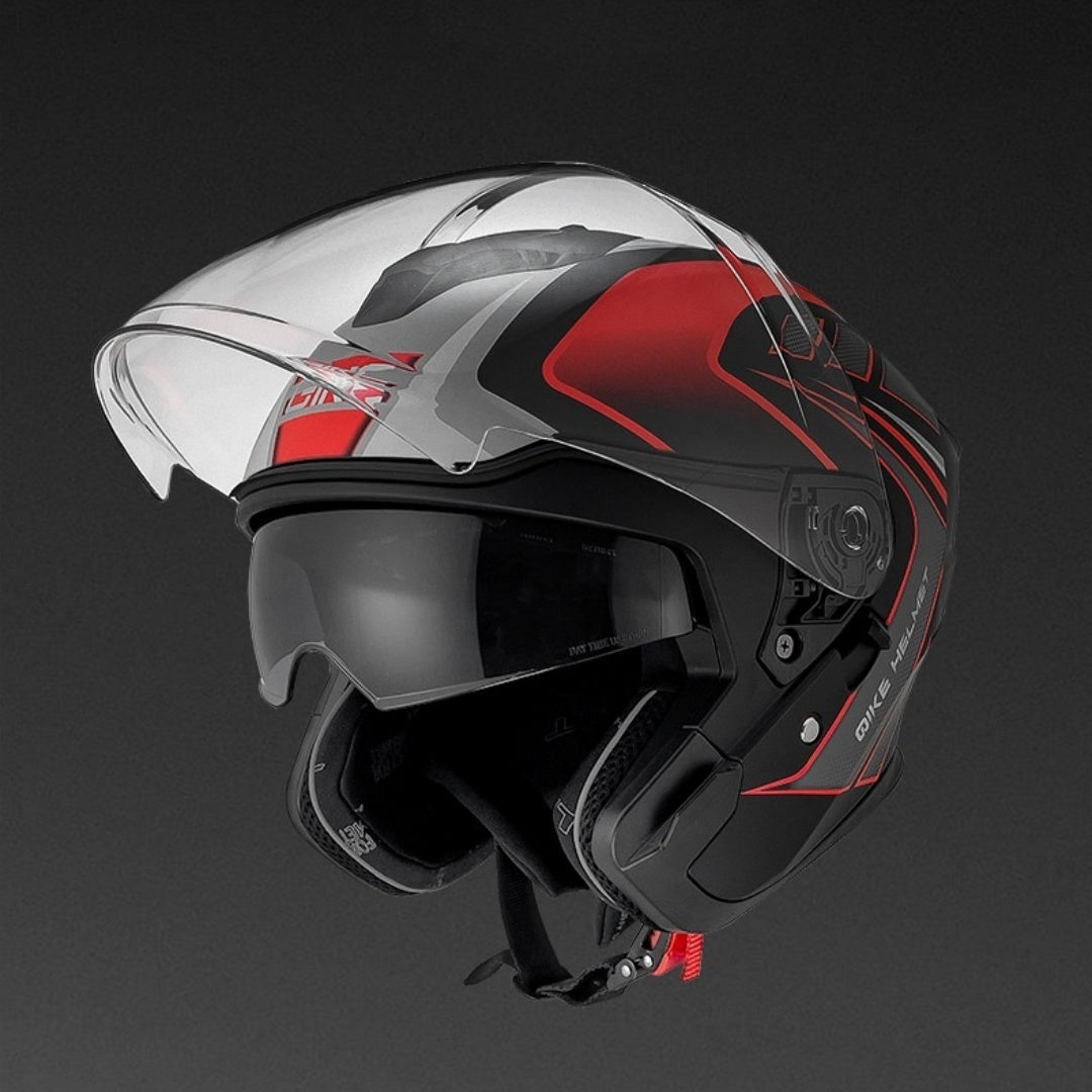 Three-quarter Safety Riding Motorcycle Electric Vehicle Class A Large Tail Helmet