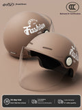 Women's Four Seasons Universal Battery Car Half Helmet