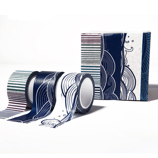 Handbook diary saury tape water pattern tape