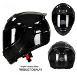 Carbon Fiber Motorcycle Helmet Motorcycle Personality Lightweight Full Cover Type
