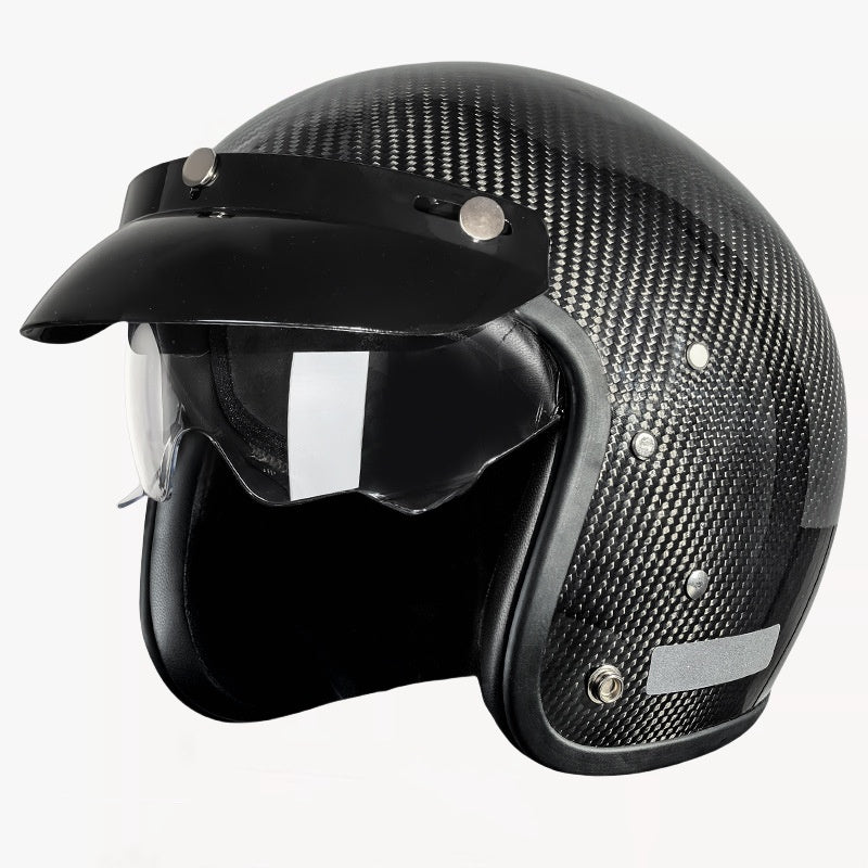 Carbon Fiber Electric Motorcycle Helmet Motorcycle Helmet