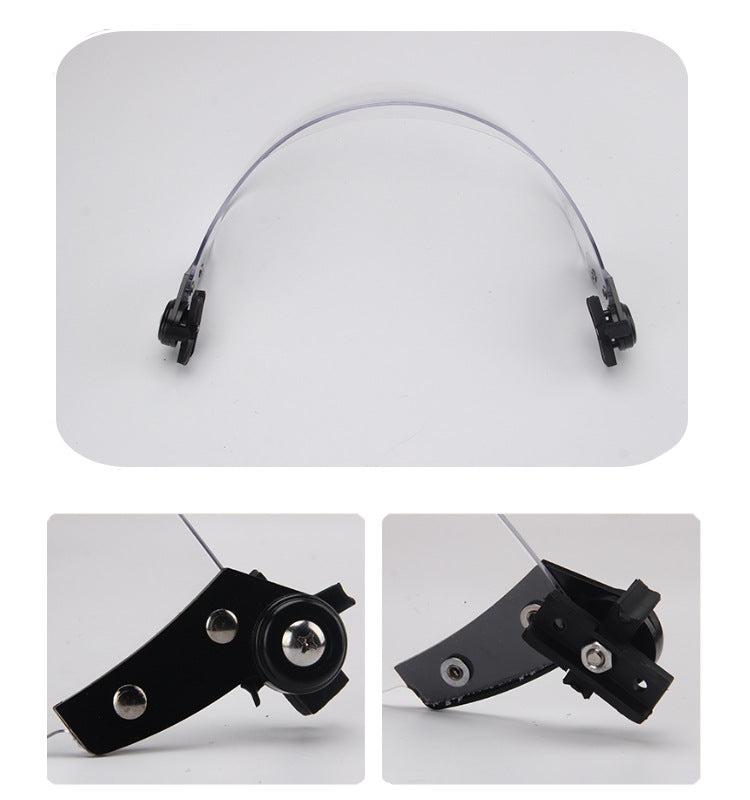Transparent Windproof Lens Explosion-proof Guide Rail Mask Helmet Face Protection