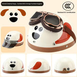 Electric Car Four Seasons Universal Men's Cute Warm Helmet