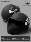 Women's Four Seasons Universal Battery Car Half Helmet