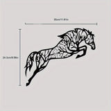 Geometric Metal Horse Wall Art Family Office Decorations