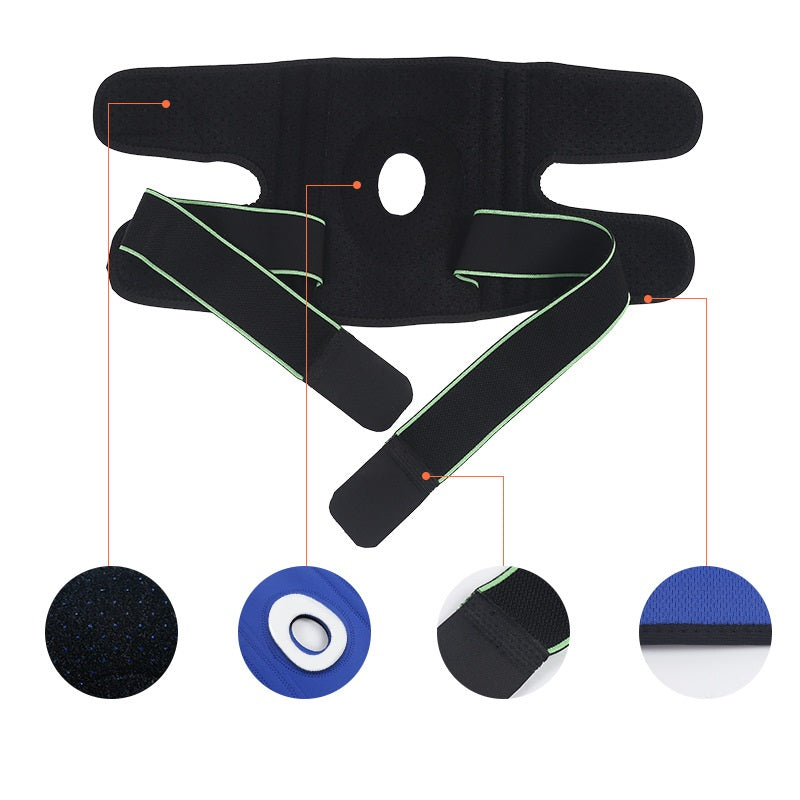 Five-Color Lace-up Silicone Cold Knee Pad Running Basketball Mountaineering Spring Support Breathable Pressure Sports Kneecaps