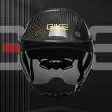 Carbon Fiber Half Helmet Electric Car Motorcycle Motorcycle Summer Men And Women Riding Helmet 3C