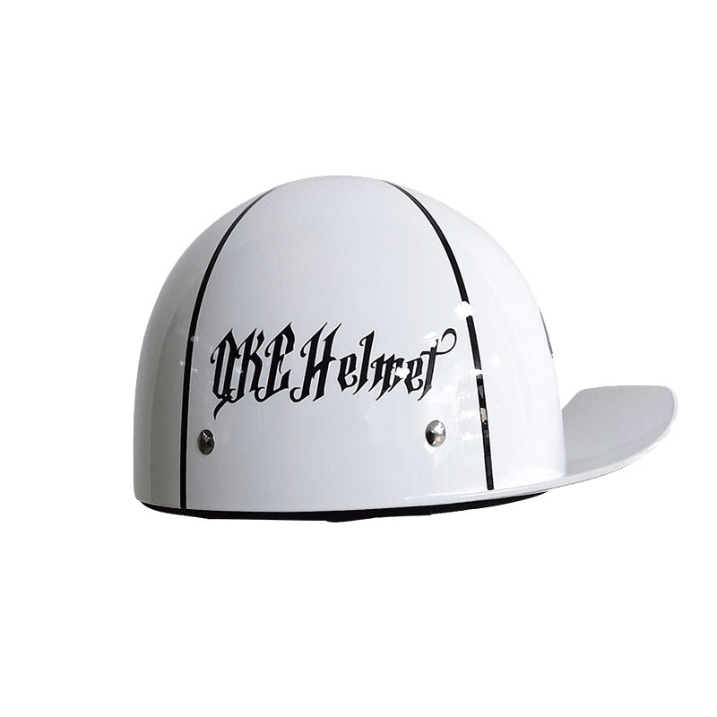 Retro Helmet Electric Car Female Large Hat Battery Car Riding Helmet Universal