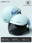 Women's Four Seasons Universal Battery Car Half Helmet