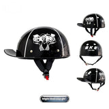 Retro Helmet Electric Car Female Large Hat Battery Car Riding Helmet Universal