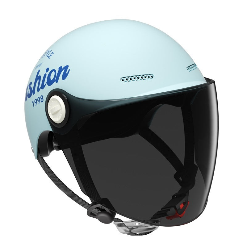 Women's Four Seasons Universal Battery Car Half Helmet