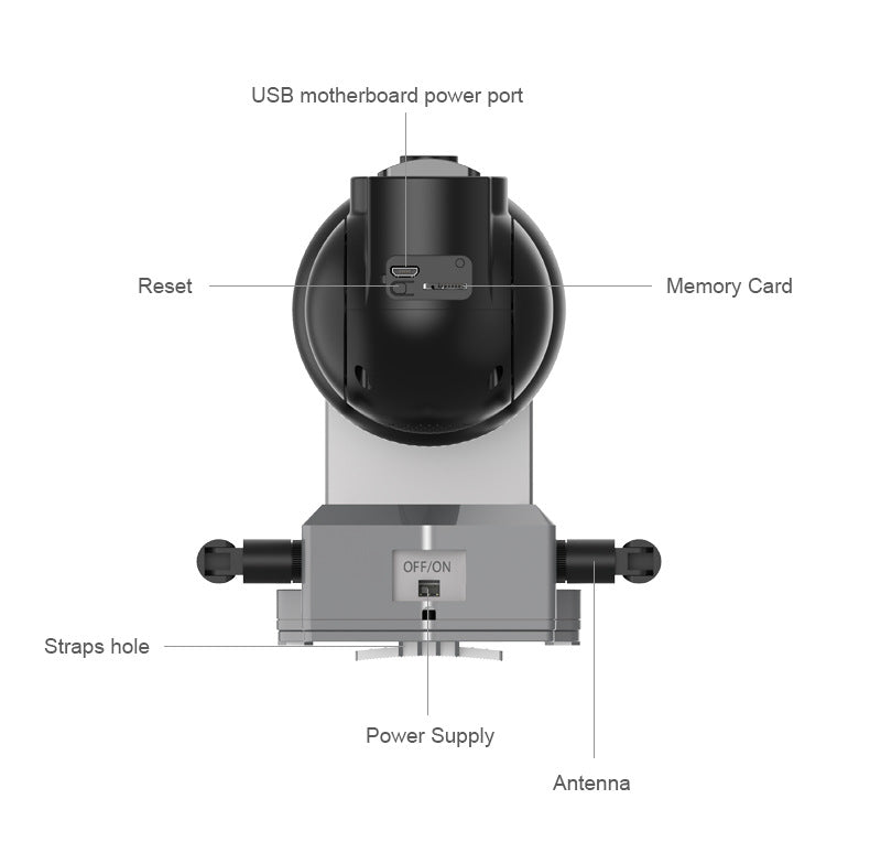 Solar PT Ball Machine Wireless WIFI Surveillance Camera
