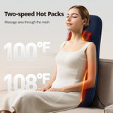 Walking Massage Lumbar Support Pillow Heat Therapy, Shiatsu Back Massager For Pain Relief, Portable Office Chair Cushion With Auto Timer, Ideal Gift For Home Car Use