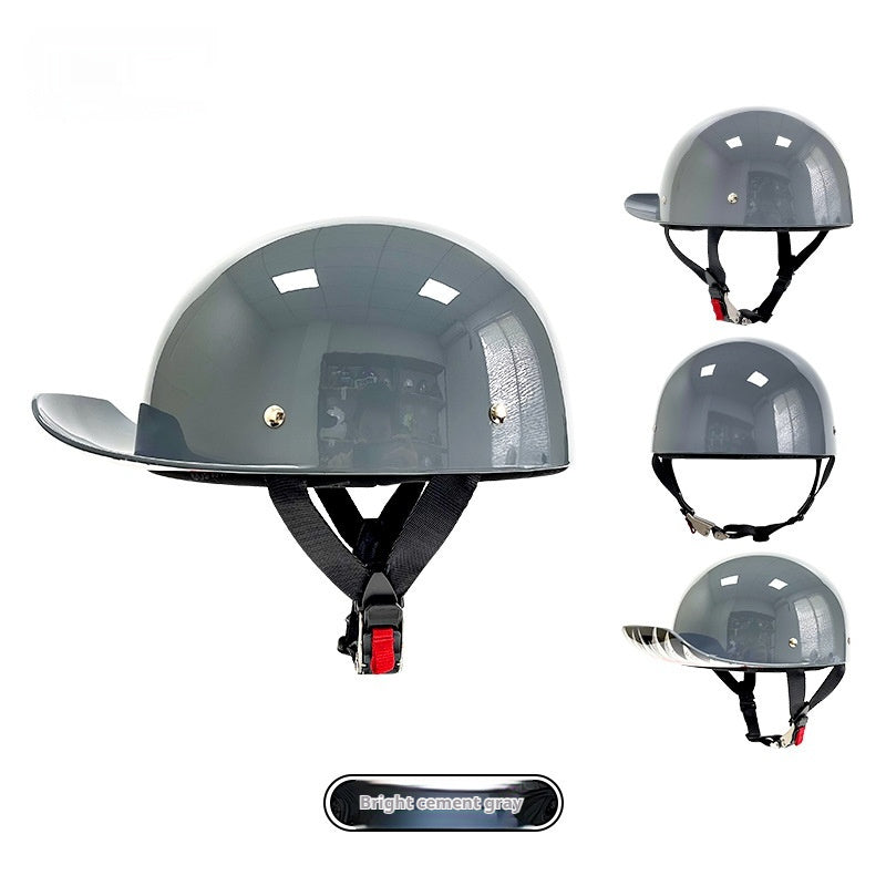 Retro Helmet Electric Car Female Large Hat Battery Car Riding Helmet Universal