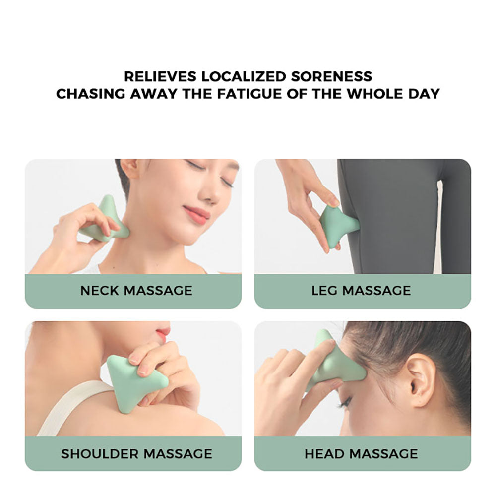 Silicon Massage Cone Fitness Massage Ball, Trigger Point Self Massage Therapy Tool Manual Massage Kit To Relieve Muscle Pain And Tension In The Back, Neck, Arms, Shoulders, Legs Grey