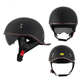 Electric Bicycle Retro Motorcycle Rocker Tail Half Helmet