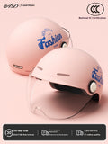 Women's Four Seasons Universal Battery Car Half Helmet