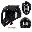 Carbon Fiber Motorcycle Helmet Motorcycle Personality Lightweight Full Cover Type