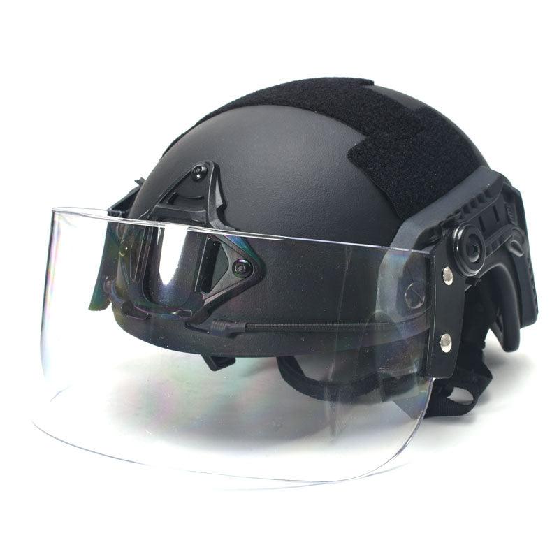 Transparent Windproof Lens Explosion-proof Guide Rail Mask Helmet Face Protection