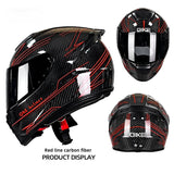 Carbon Fiber Motorcycle Helmet Motorcycle Personality Lightweight Full Cover Type