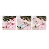 Silicone Manual Golden Circle Small Bowling Double Head Facial Brush