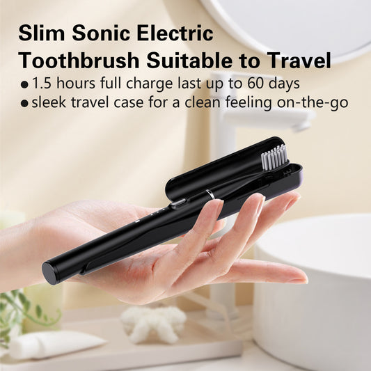 Compact And Portable Electric Toothbrush With 6 Brush Heads