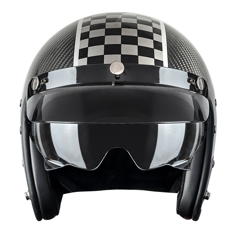 Carbon Fiber Electric Motorcycle Helmet Motorcycle Helmet
