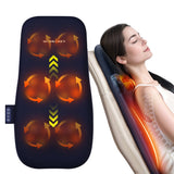 Walking Massage Lumbar Support Pillow Heat Therapy, Shiatsu Back Massager For Pain Relief, Portable Office Chair Cushion With Auto Timer, Ideal Gift For Home Car Use