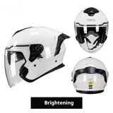 Three-quarter Safety Riding Motorcycle Electric Vehicle Class A Large Tail Helmet