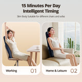 Walking Massage Lumbar Support Pillow Heat Therapy, Shiatsu Back Massager For Pain Relief, Portable Office Chair Cushion With Auto Timer, Ideal Gift For Home Car Use