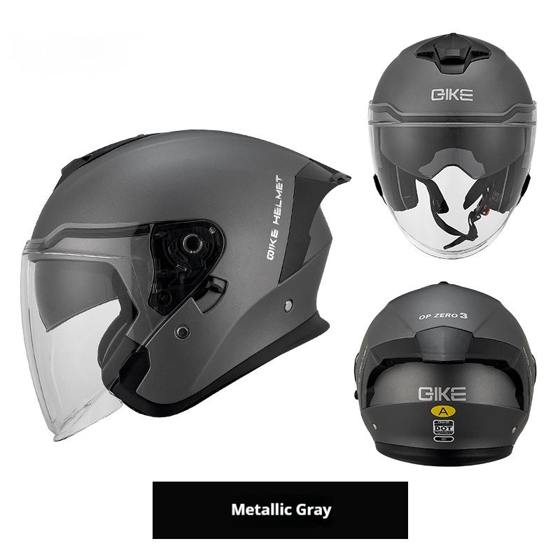 Three-quarter Safety Riding Motorcycle Electric Vehicle Class A Large Tail Helmet