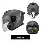 Three-quarter Safety Riding Motorcycle Electric Vehicle Class A Large Tail Helmet